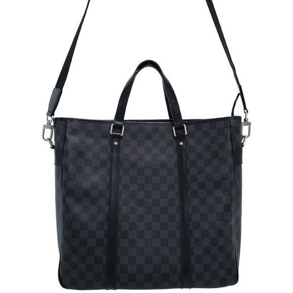 Louis Vuitton Black Damier Tadao Bag Graphite - Picture 1 of 8
